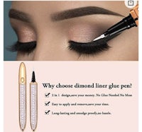 diamond eyeliner pen with a picture of a woman's eye