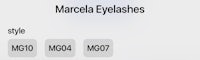 marcela eyelashes - screenshot