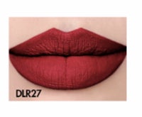 a close up of a woman's lips with red lipstick