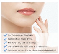 a woman's face with a product on it