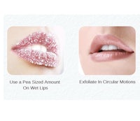 a picture of a wet lip and a picture of a wet lip