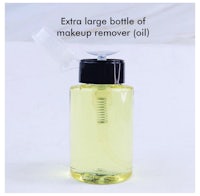 extra large bottle of makeup remover oil