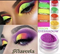 neon eyeshadow in different colors
